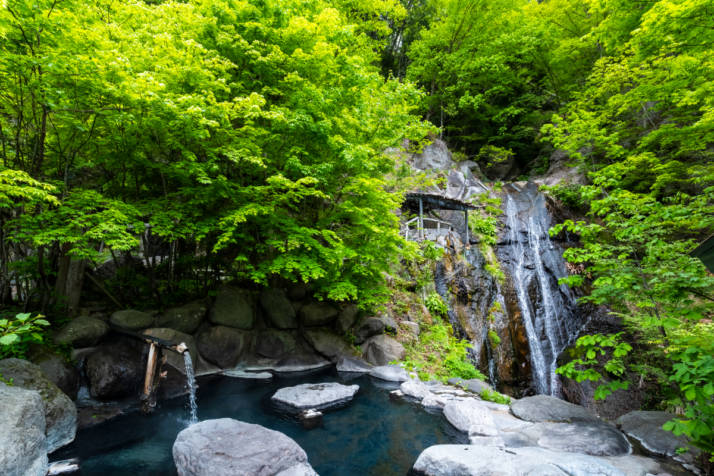 八丁の湯の「滝見の湯」