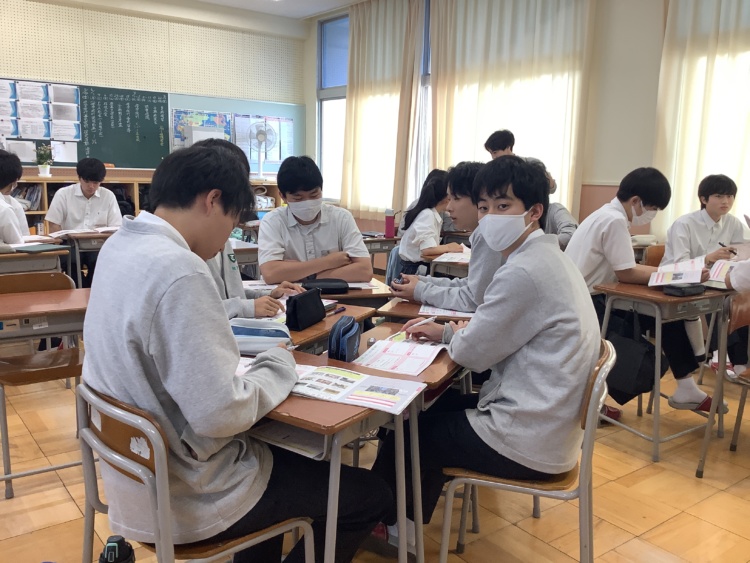 大成中学・高等学校の探究型学習の様子