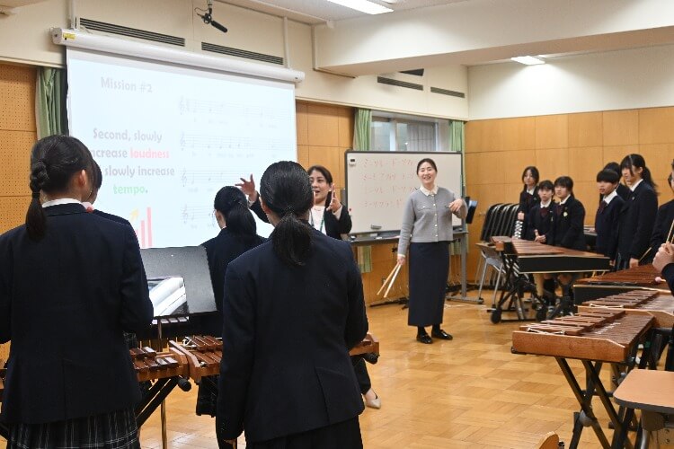 文京学院大学女子中学校のコラボ授業