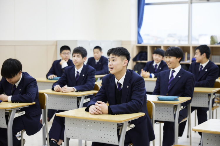 武相中学校の授業風景