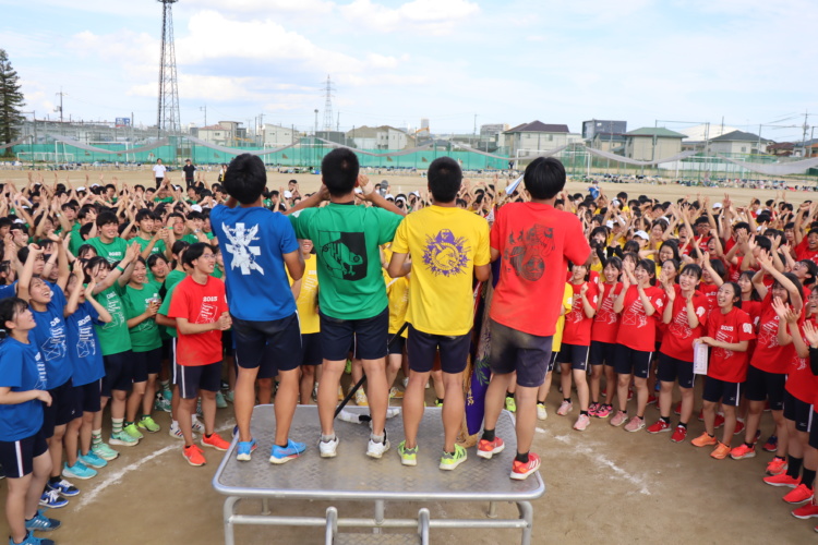 白鷺祭の応援の様子