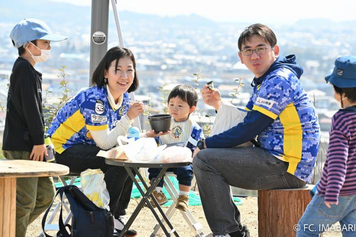 FC今治の今治里山スタジアムの風景