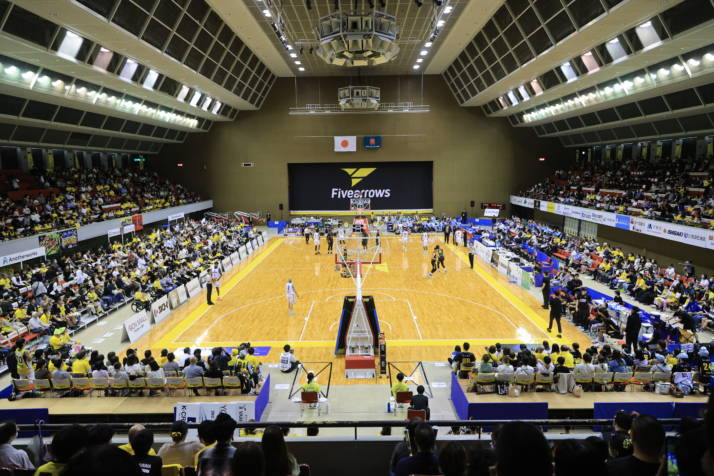 香川ファイブアローズの試合風景