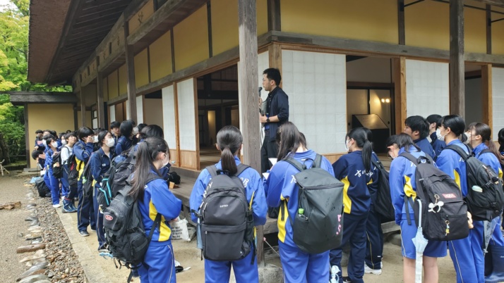 宮城県古川黎明中学校・高等学校の大崎耕土フィールドワークの様子