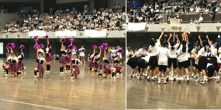 普連土学園中学校・高等学校の体育祭のようす