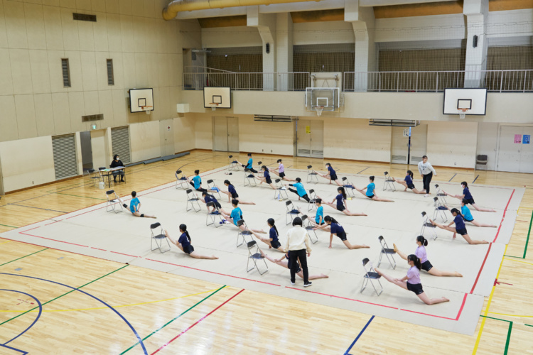 富士見中学校高等学校の体育館