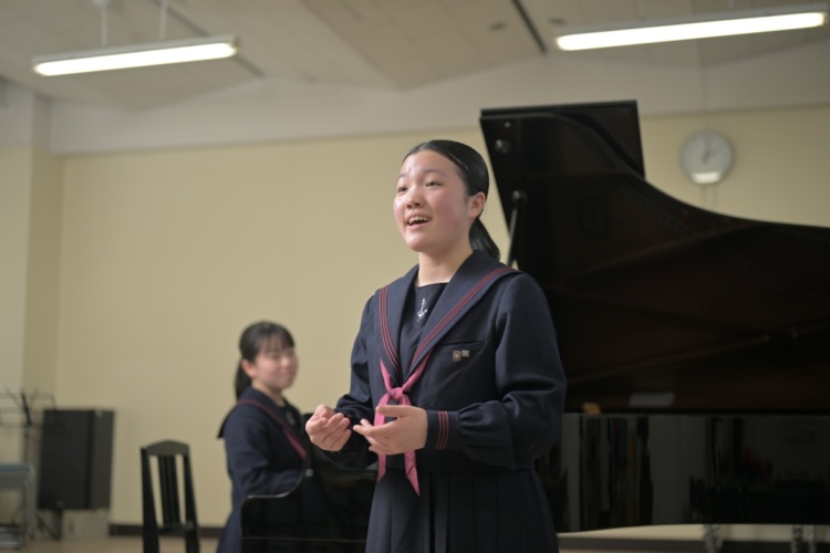 福岡女学院高校音楽科の授業風景