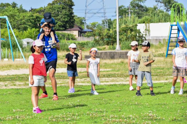 ガイナーレ鳥取のホームタウン活動の様子