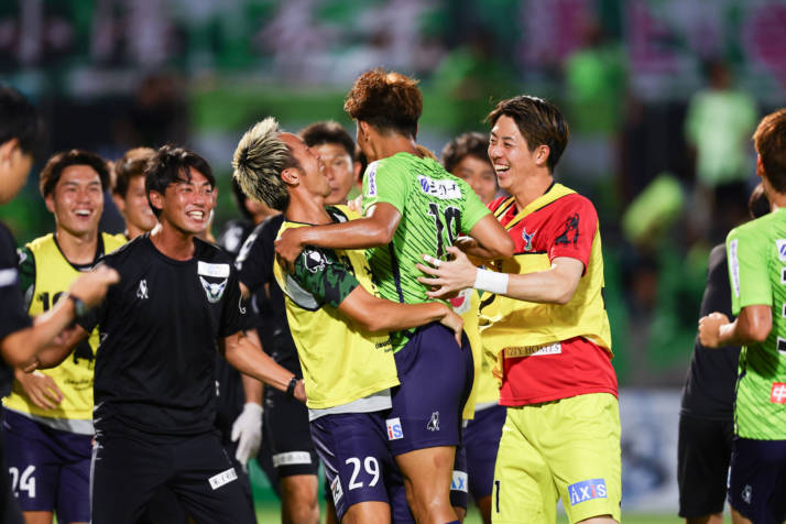 ガイナーレ鳥取の試合風景