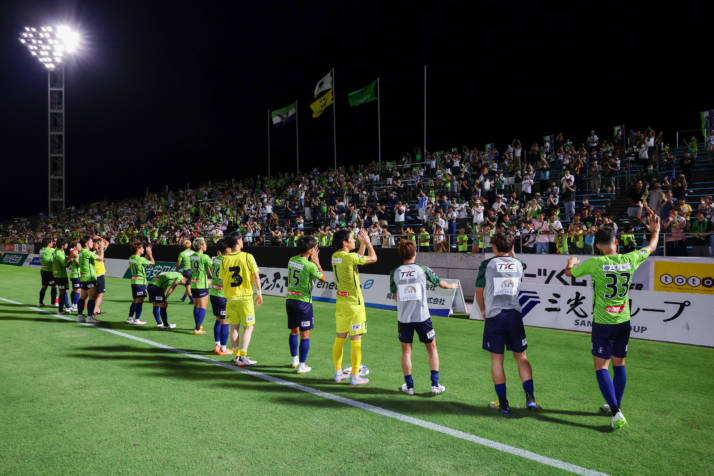 ガイナーレ鳥取の試合風景