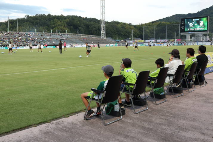 ガイナーレ鳥取の試合風景