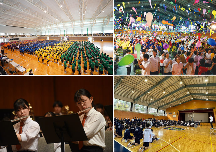 岡山学芸館清秀中学校・高等部の行事風景