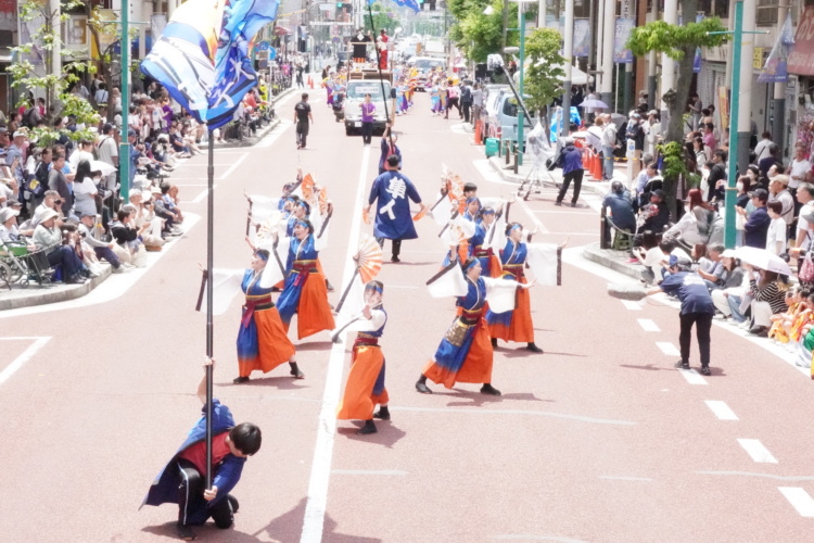 横浜隼人中学・高等学校のよさこいソーラン部の活動風景