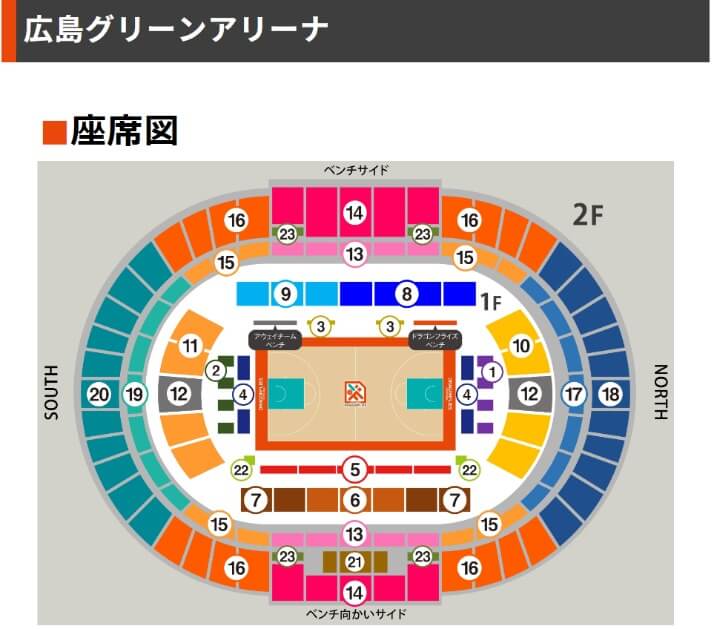 広島グリーンアリーナ座席図