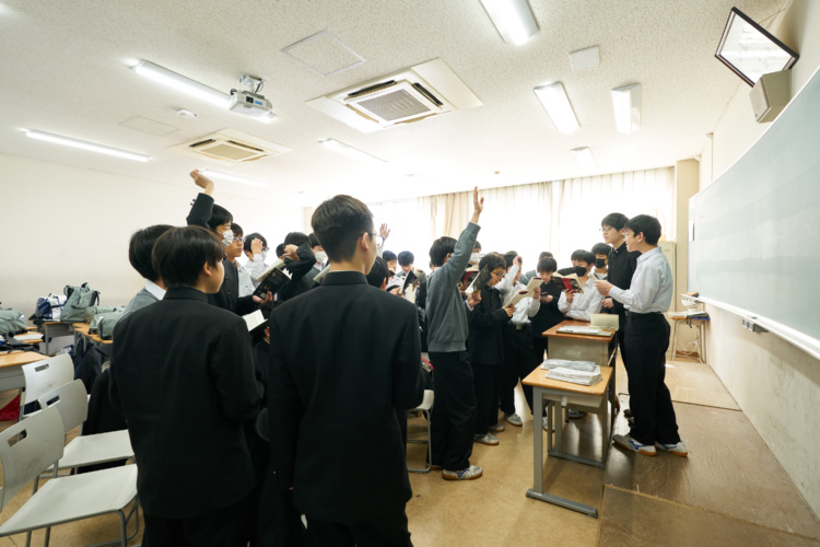 本郷中学校・高等学校の授業風景