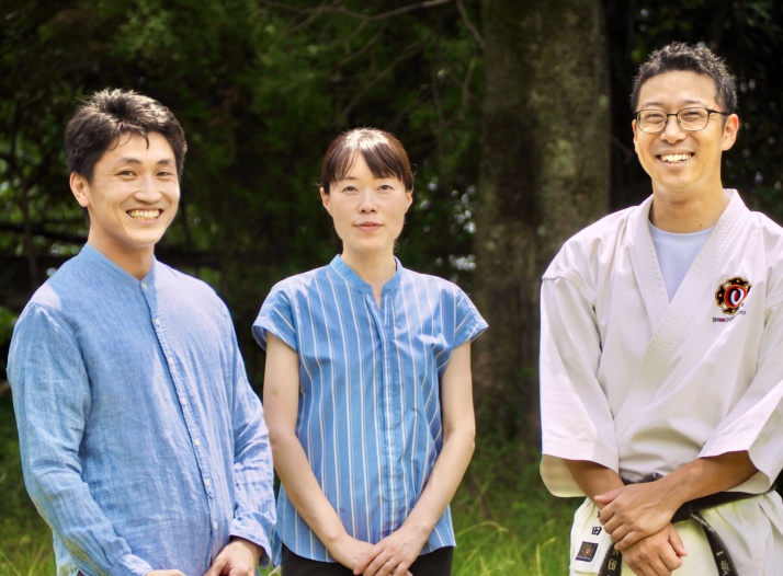 一燈園中学校・高等学校の河本先生、増田教頭先生、濵田先生