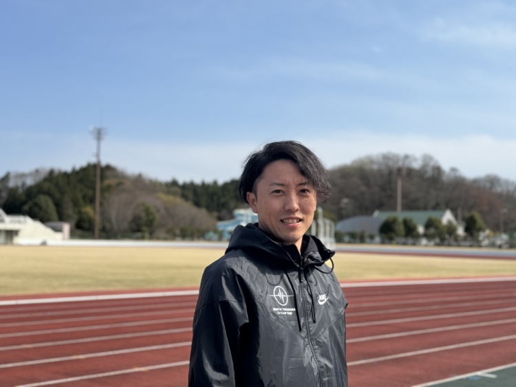 いわき秀英中学校・高等学校の陸上競技部顧問の水口先生の写真