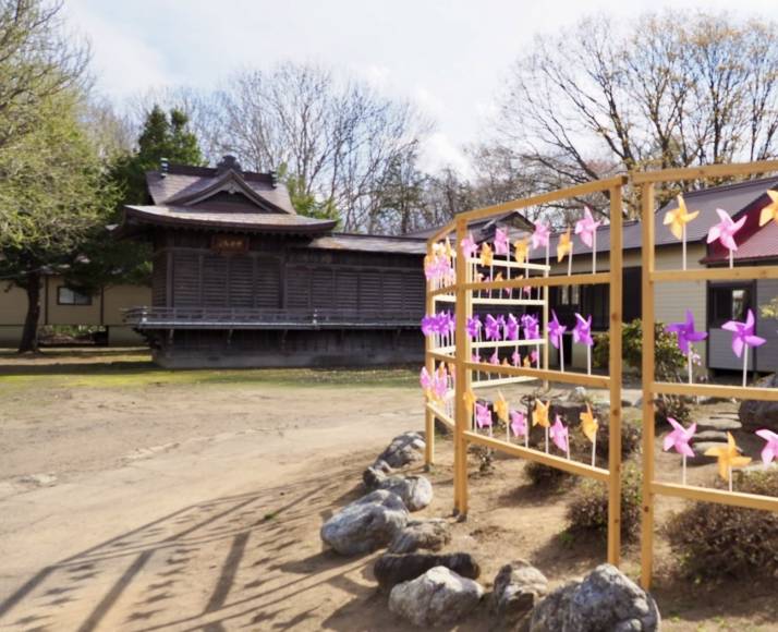 北海道岩内郡にある岩内神社にある風車