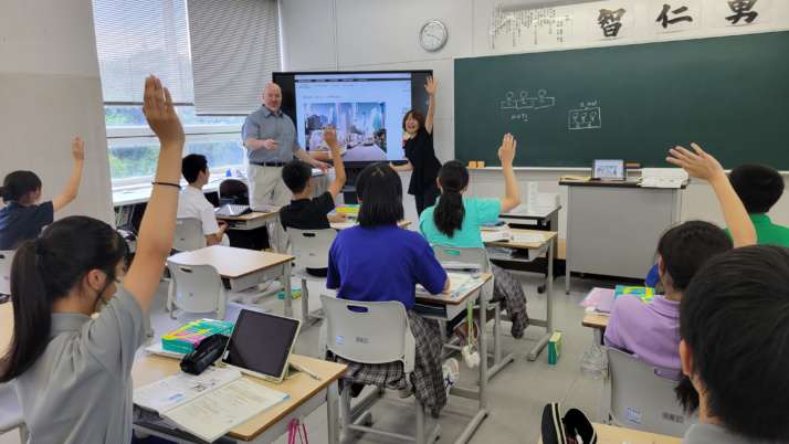 鹿児島第一中学校・高等学校のグローバル教育の様子