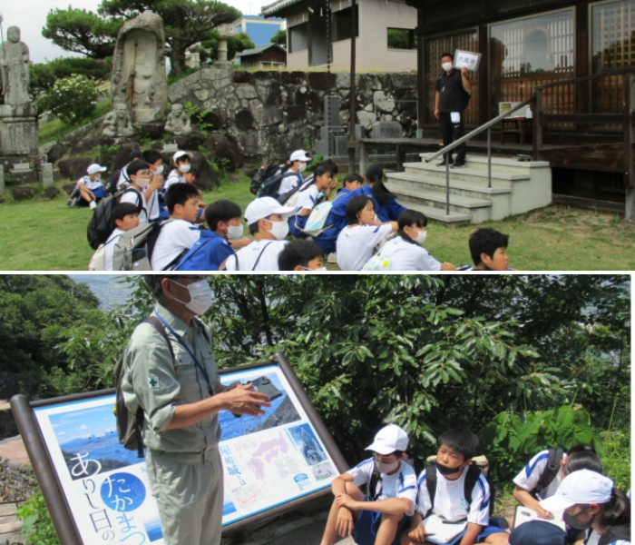 「香川県立高松北中学校・高等学校」の生徒たちと地域の人