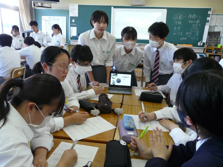 「香川県立高松北中学校・高等学校」の授業風景