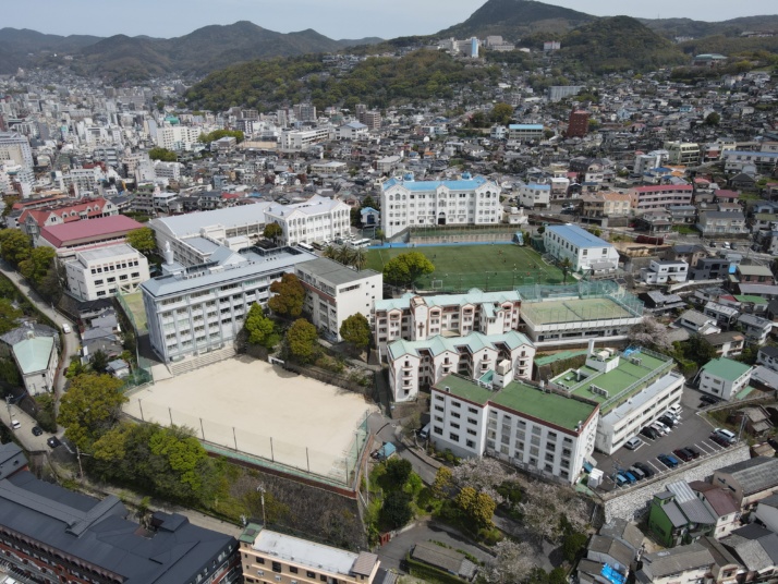 海星中学校・高等学校の空撮画像