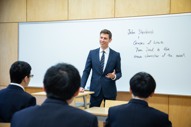 海陽学園海陽中等教育学校の英語の授業