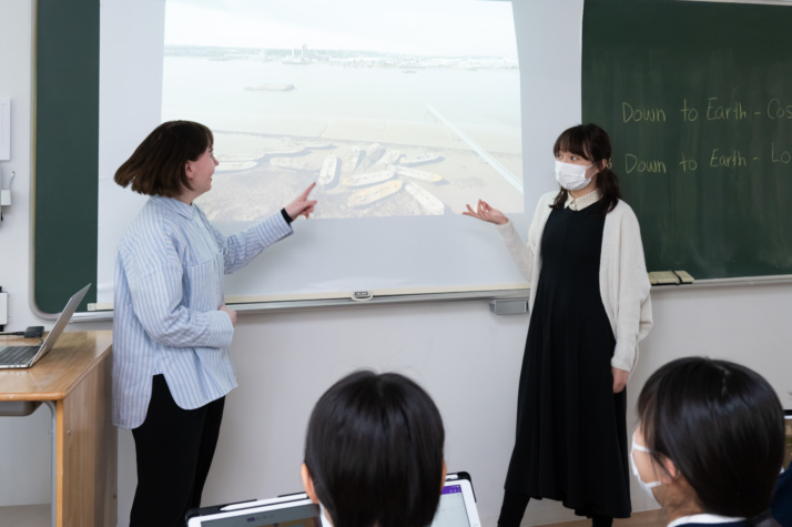 正しい発表の仕方も学ぶ北豊島の高等学校のプレゼンテーションの授業