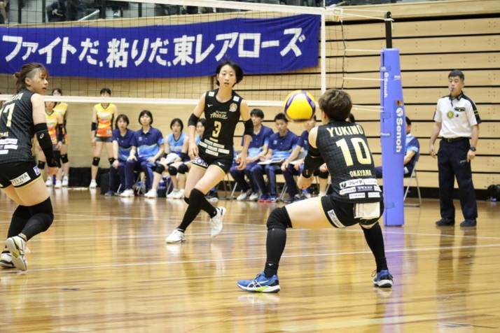 Vリーグチーム「倉敷アブレイズ」の試合風景