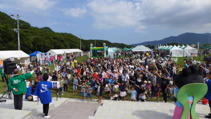 道の駅むなかたのイベントの様子