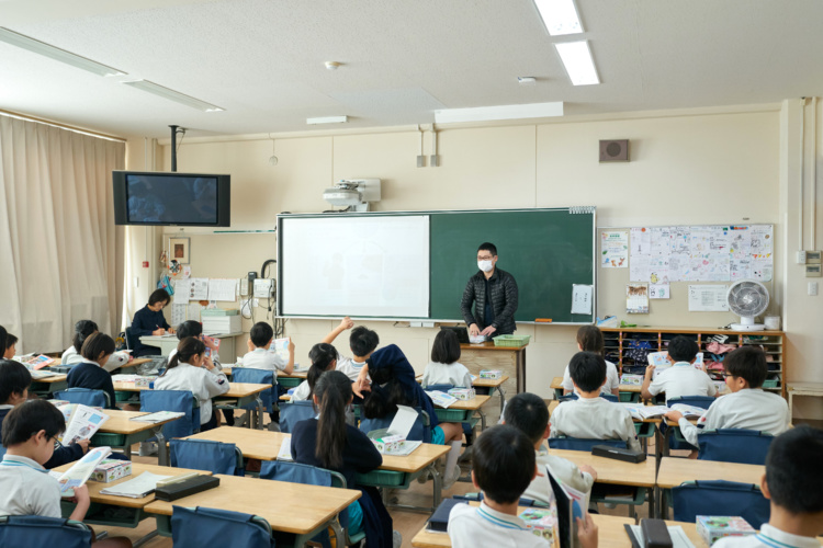 森村学園初等部の授業風景