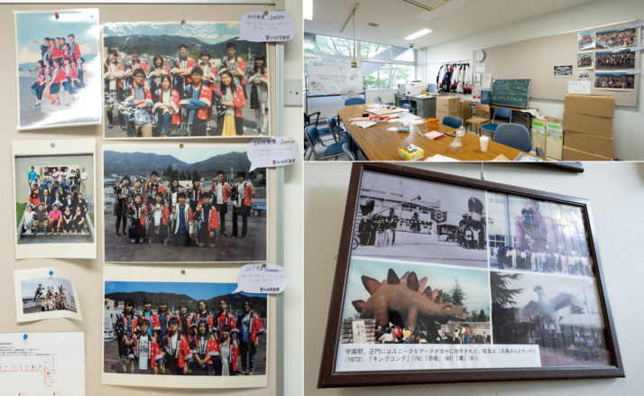 奈良女子大学附属中等教育学校の学園祭運営委員会の写真と実行委員の活動部屋