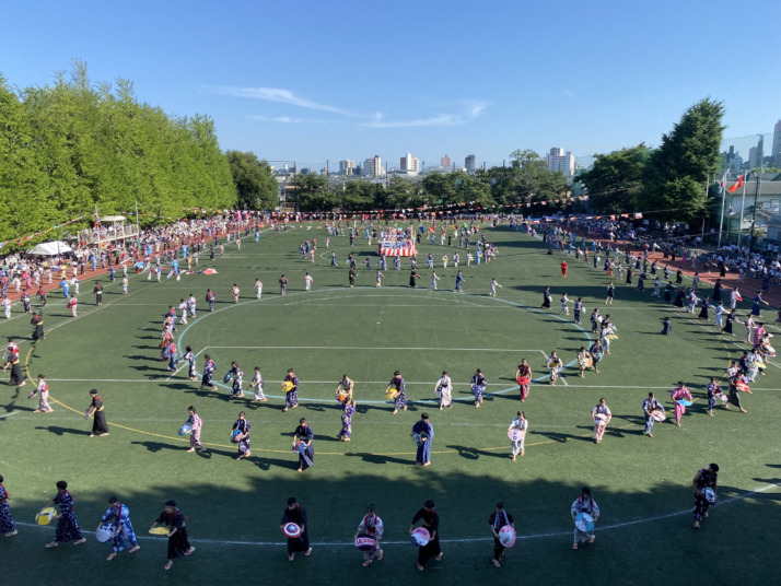 日本大学第二中学校・高等学校の体育大会の二校音頭