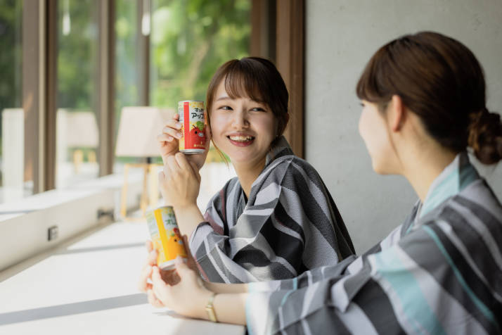 お花見久兵衛の無料ソフトドリンクコーナー