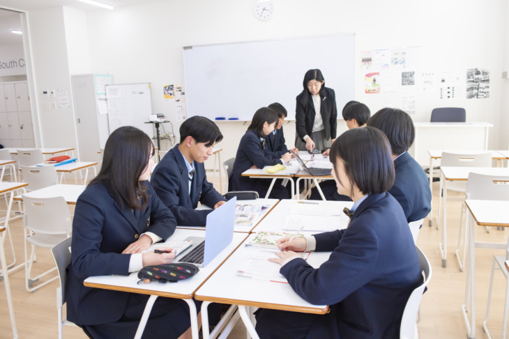 追手門学院中・高等学校の授業の様子