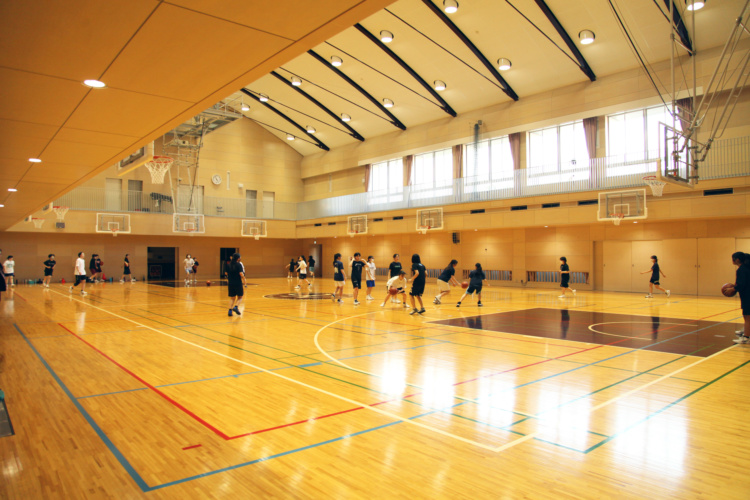 大妻中野中学校・高等学校バスケット部の活動風景