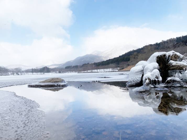 冬の志高湖