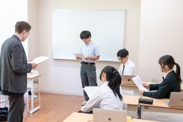 「立命館宇治中学校・高等学校」の授業風景