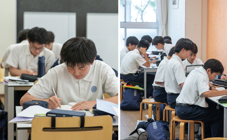 「六甲学院中学校・六甲学院高等学校」の生徒たち