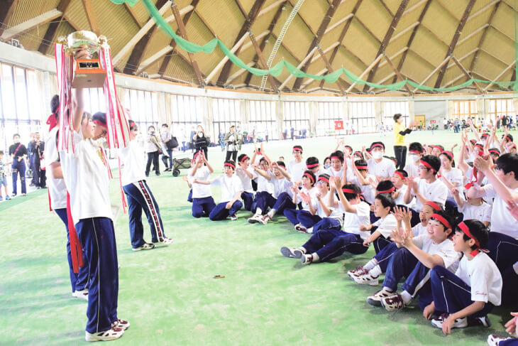 才教学園小学校・中学校の体育祭でのひとコマ