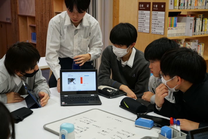 青翔開智中学校・高等学校の生徒たち