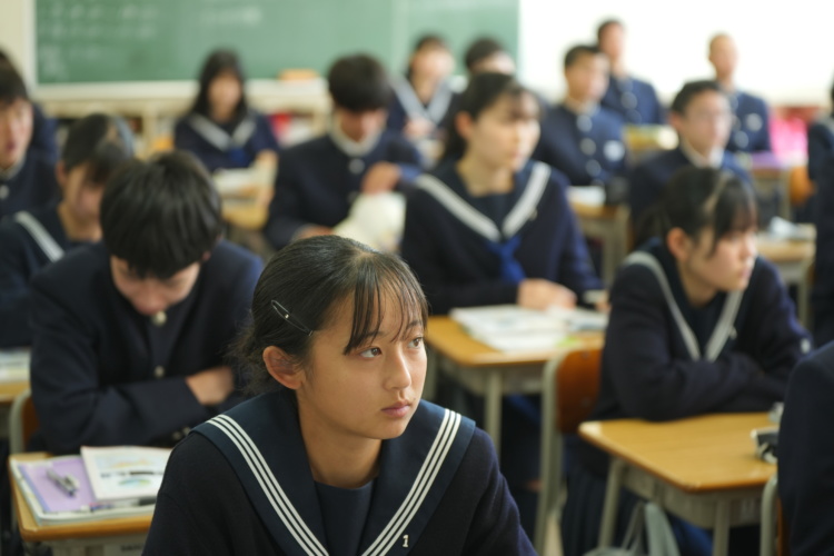 「広島新庄中学校・高等学校」の授業風景（高校）