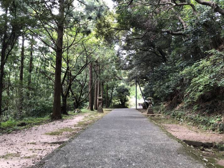 「一ノ宮 倭文神社」の参道