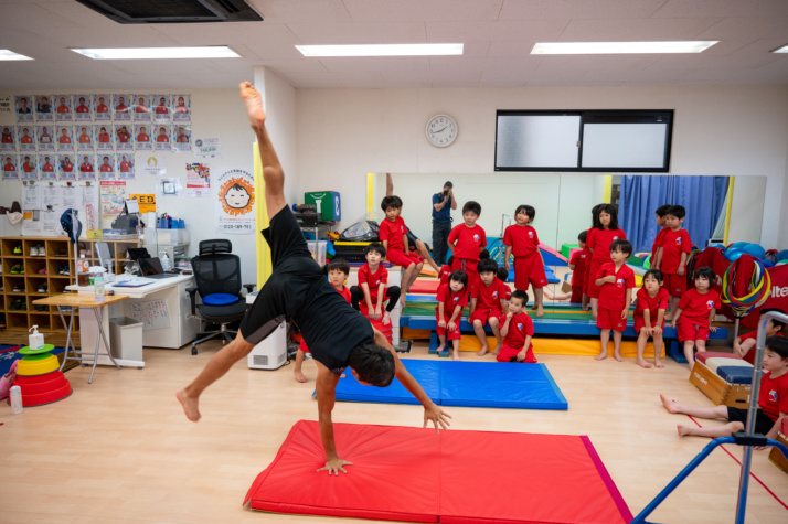 子どもの運動教室『育ち場』の指導風景