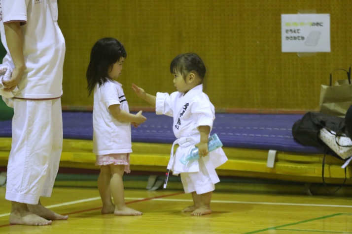 杉並空手道クラブ聖基館に通う子どもたち