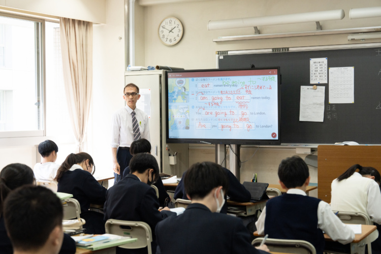 東海大学付属高輪台高等学校・中等部の英語の授業風景