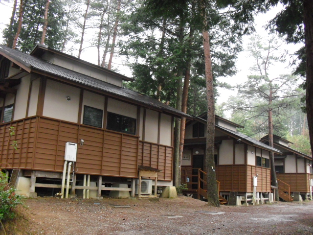 高取山ふれあい公園キャンプ場のバンガロー