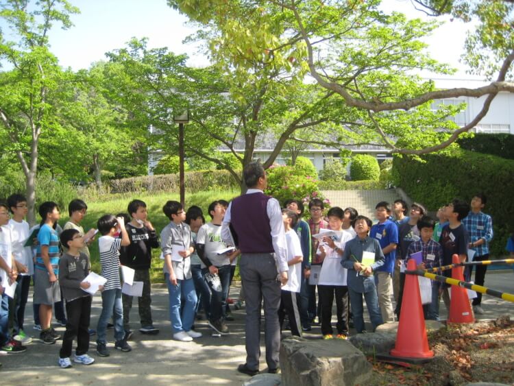 東大寺学園中・高等学校の授業の様子