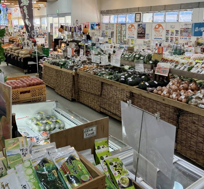 道の駅宇土マリーナ おこしき館の直売品売り場