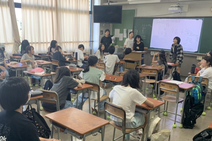 和光中学校のホームルームの様子